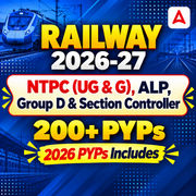 Railway Previous Year Paper's for NTPC (UG & G), ALP, Group D & Section Controller Exams (Includes 2026 PYP's)