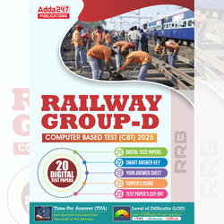 Railway Group D 2025 Computer Based Test ( CBT ) 20 Digital Test Papers Exam (English Printed Edition) By Adda247