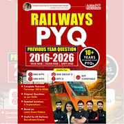 Railway PYQ Book 2016-2026 for RRB NTPC, ALP, Group D, RPF Constable & SI | 10+ Years Solved PYQs (English Printed Edition) by Adda247