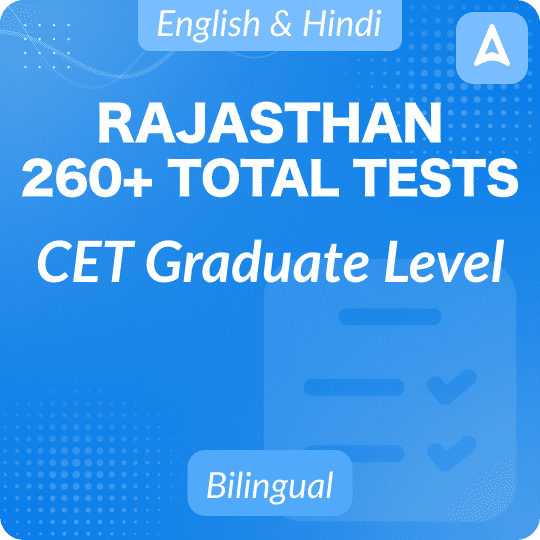 Rajasthan CET Graduate Level 2024 Test Series by Adda247