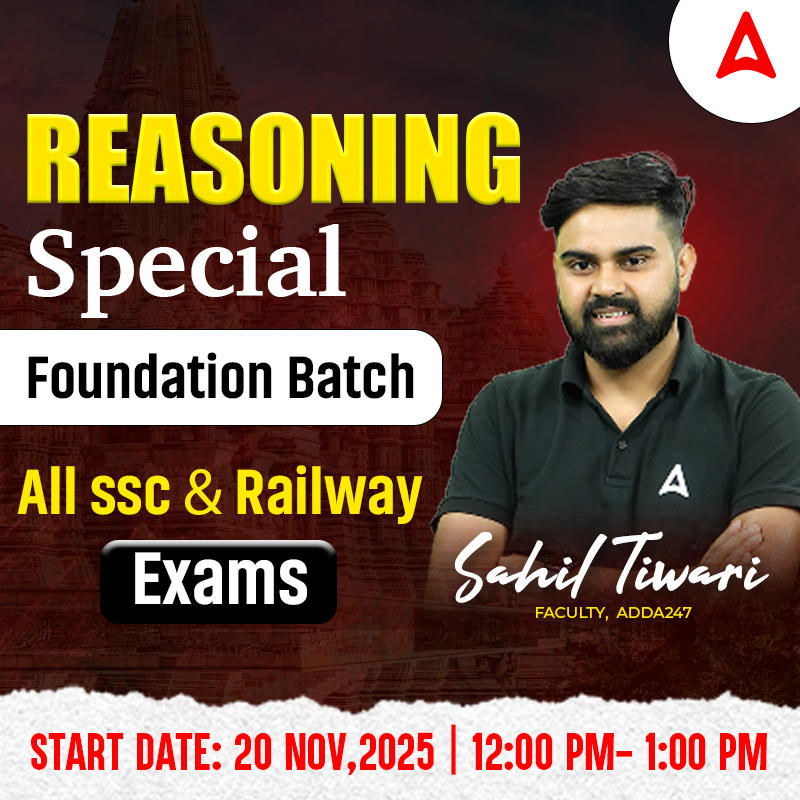 Reasoning Special Foundation Batch for All SSC Exams | Hinglish | Online Live Class by Adda247