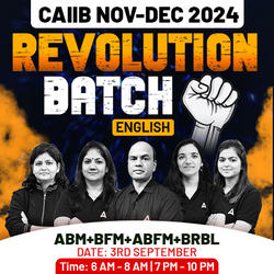 Revolution Batch | CAIIB NOV 2024 | English Medium | ABFM+ABM+BRBL+BFM | Online Live Classes by Adda 247