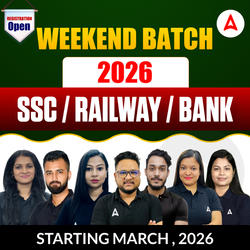 WEEKEND BATCH 2026 | SSC, RAILWAY, BANKING EXAMS | OFFLINE BATCH | SAT-SUN | MARCH 2026 | Online Live Classes by Adda 247