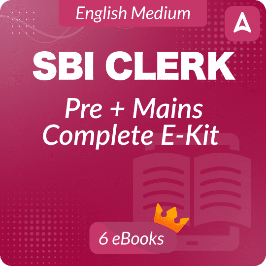 SBI Clerk Pre + Mains Complete eBooks Kit (English Medium) By Adda247