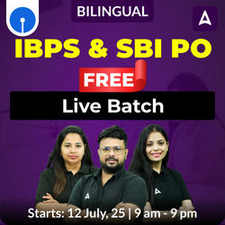 IBPS & SBI PO Free Live Batch | Bilingual | Online Live Classes by Adda 247