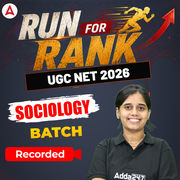 RUN FOR RANK I UGC NET 2026 SOCIOLOGY BATCH | RECORDED CLASSES BY ADDA 247