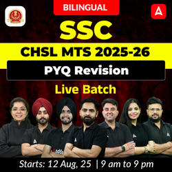 SSC CHSL MTS 2025-26 PYQ Revision Live batch | Bilingual | Online Live Classes by Adda 247