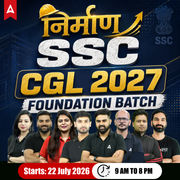 SSC CGL 2026-27 Nirmaan Foundation Batch with Test Series and Ebook | Hinglish | Online Live Classes By Adda247