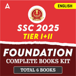 SSC Tier I + II Foundation 2025-26 Complete Book Kit (English Printed Edition) By Adda247