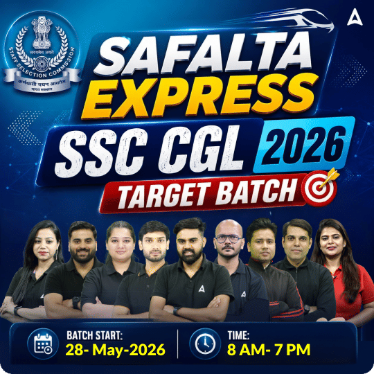 SSC CGL - Safalta Express Target Batch 2026 with Test Series and Ebook | Hinglish | Online Live Classes By Adda247