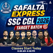 SSC CGL - Safalta Express Target Batch 2026 with Computer Classes, Test Series and Ebook | Hinglish | Online Live Classes By Adda247
