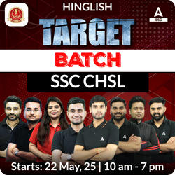 Target Batch For SSC CHSL 2025 Exams with Test Series and Ebook | Hinglish | Online Live Classes By Adda247
