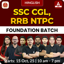 Foundation Batch For  SSC CGL / RRB NTPC 2026 Exams with Test Series and Ebook (#3) | Hinglish | Online Live Classes By Adda247