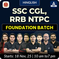 Foundation Batch For SSC CGL / RRB NTPC 2026 Exams with Test Series and Ebook (#5) | Hinglish | Online Live Classes By Adda247
