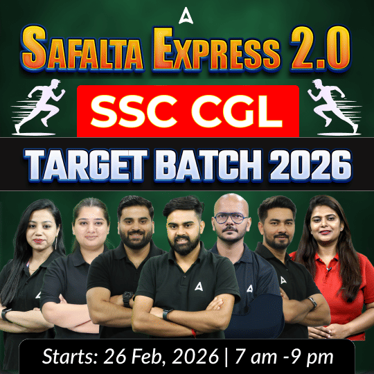Safalta Express 2.0 SSC CGL Target Batch 2026 with Test Series and Ebook | Hinglish | Online Live Classes By Adda247
