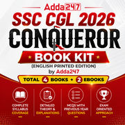SSC CGL 2026 Conqueror Book Kit(English Printed Edition) by Adda247