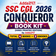 SSC CGL 2026 Conqueror Book Kit(Hindi Printed Edition) by Adda247