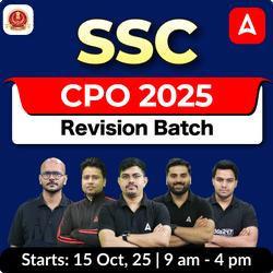 SSC CPO 2025- Revision Batch | Hinglish | Online Live Classes By Adda247