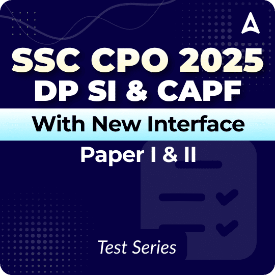 SSC CPO 2025 Mock Test (With New Interface)