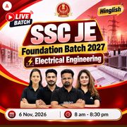 SSC JE Foundation Batch Electrical Engineering 2027 | Live Batch + Test Series + eBooks | Hinglish Online Live Classes By Adda247