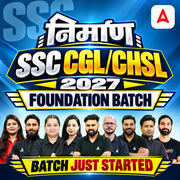 SSC CGL/CHSL 2027-28 Nirmaan Foundation Batch with Test Series and Ebook | Hinglish | Online Live Classes By Adda247