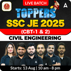 Toppers 1.0 - SSC JE 2025 (Civil Engineering) Super 50 Batch | Bilingual | Online Live Classes by Adda 247