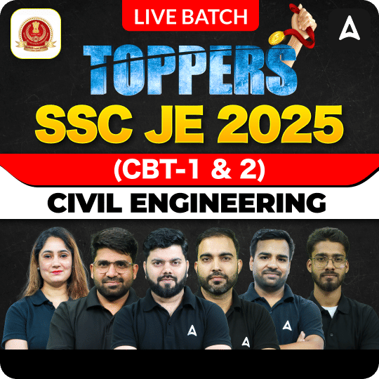Toppers 1.0 - SSC JE 2025 (Civil Engineering) | Bilingual | Online Live Classes by Adda 247