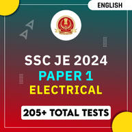 SSC JE Electrical Engineering 2024 Paper 1 (Prelims) Mock Test Series, Complete English Online Test Series 2024 by Adda247