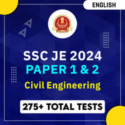 SSC JE Civil Engineering 2024 Paper 1 & Paper 2 Mock Test Series, Complete English Online Test Series 2024 by Adda247