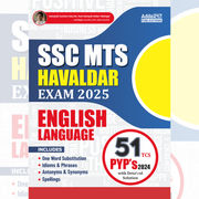 SSC MTS & Havaldar English language Book 2026 | 51 previous year papers (PYPs) (English Printed Edition) By Adda247