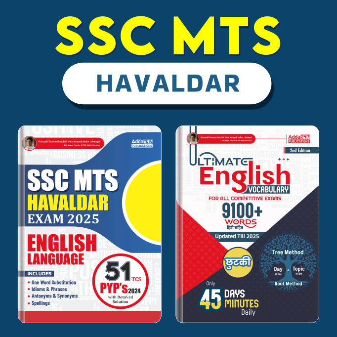 Combo Of SSC MTS & Havaldar English language Book & Ultimate English Vocabulary Book (English Printed Edition) by Adda247