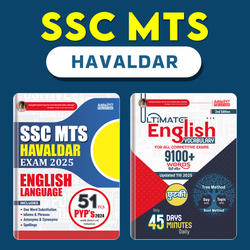 Combo Of SSC MTS & Havaldar English language Book & Ultimate English Vocabulary Book (English Printed Edition) by Adda247