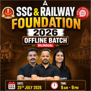 SSC and Railway Foundation 2026 Offline Batch | Bilingual | Online Live Classes By Adda247