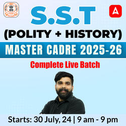 S.S.T (Polity + History) MASTER CADRE 2025-26 Complete Live Batch | Bilingual | Online Live Classes by Adda 247