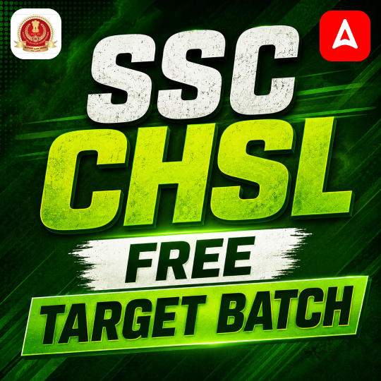 SSC CHSL 2026 Free Target Batch | Hinglish | Free Classes By Adda247