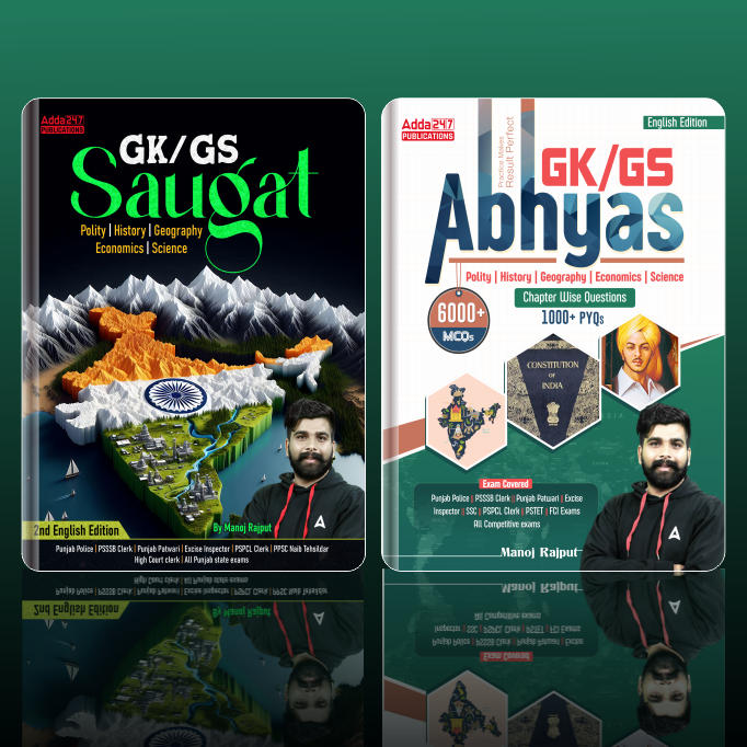Combo Of Saugat GK /GS 2.0 & GK/GS Abhyas Chapter wise Questions & PYQs Book (English Printed Edition)By Adda247
