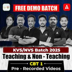 Free Demo Batch - KVS/NVS (Teaching & Non - Teaching) 2025 | Pre Recorded Batch By Adda247 | Online Live Classes by Adda 247