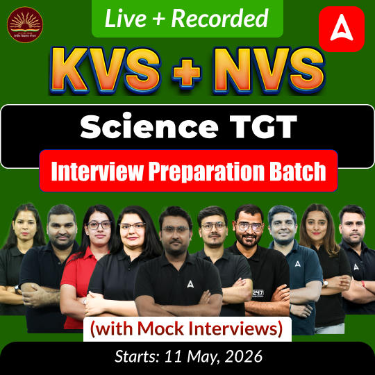 KVS + NVS | Science TGT Interview Preparation Batch (with Mock Interviews) | Live + Recorded Classes by Adda247
