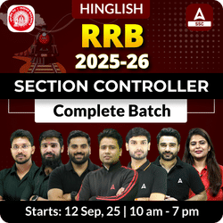 RRB Section Controller 2025 Complete Batch with Ebook for 2025-26 | Hinglish | Online Live Classes by Adda 247