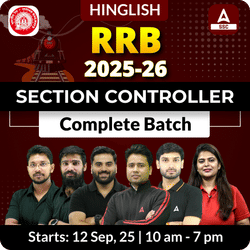 RRB Section Controller 2025 Complete Batch with Ebook for 2025-26 | Hinglish | Online Live Classes by Adda 247