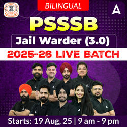 PSSSB Jail Warder (3.0) 2025-26 Live Batch | Bilingual | Online Live Classes by Adda 247