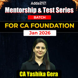 CA Foundation Jan 2026 Rank Booster Mentorship + Test Series Batch | Online Live Classes by Adda 247