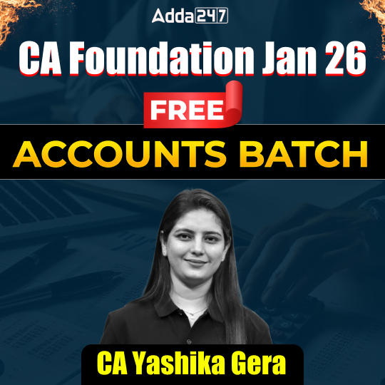 CA Foundation Accounts Free Video Course for Jan 26