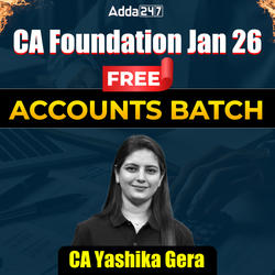 CA Foundation Accounts Free Video Course for Jan 26