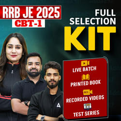 RRB JE 2025 – Full Preparation Kit (Printed Books + Live Class + Test Series + Recorded Classes) | Hinglish | Online Classes By Adda247