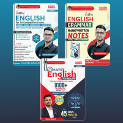 Combo Of 3 Entire English Grammar Handwritten +Eng (Grammar,Vocabs,Comprehension,Practice Sets)&Ultimate Eng Vocabulary Book(Printed Edition )Adda 247