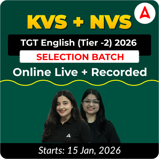 KVS + NVS | Selection Batch | English TGT (Tier -2) 2026 | Online Live + Recorded Classes by Adda247