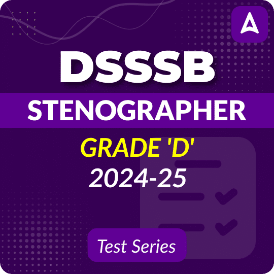 DSSSB Stenographer Grade D 2024-25 Mock Test
