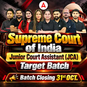 Supreme Court of India (SCI) Junior Court Assistant Target Batch | Hinglish | Online Live + Recorded Classes by Adda 247