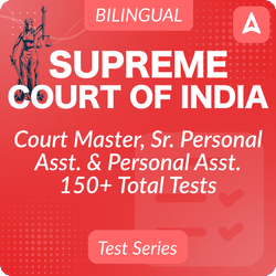 Supreme Court of India Court Master, Sr. Personal Asst. & Personal Assistant Mock Test 2024